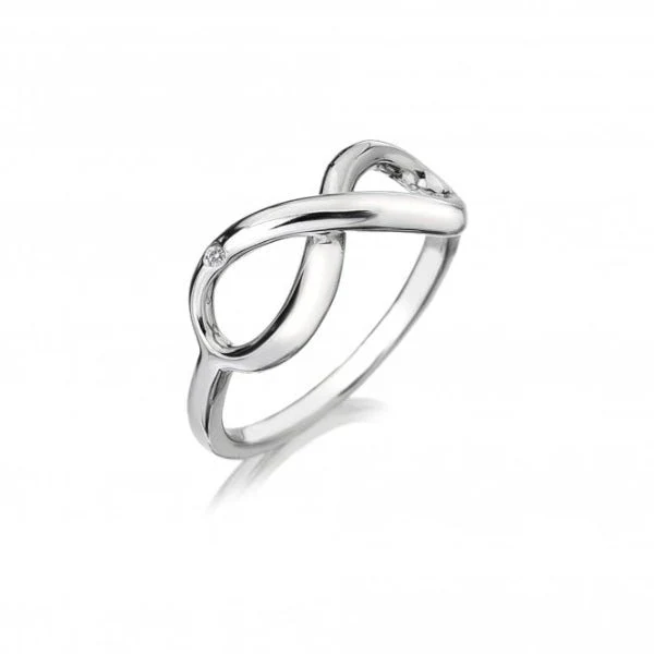 Hot Diamonds 
Silver Infinity Ring - Image 3