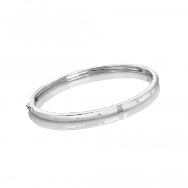 Hot Diamonds
Silver Much Loved Bangle Bracelet - Slim
