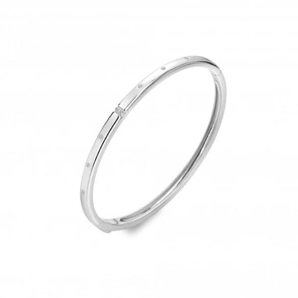 Hot Diamonds
Silver Much Loved Bangle Bracelet - Slim - Image 3