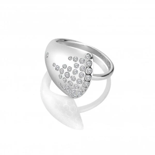 Hot Diamonds 
Silver Spritz White Topaz Ring