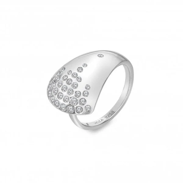 Hot Diamonds 
Silver Spritz White Topaz Ring - Image 3