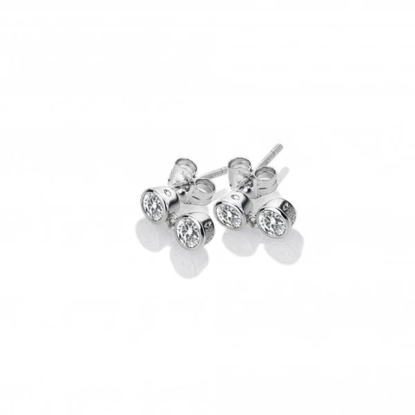 Hot Diamonds
Silver Tender White Topaz Earrings - Double Drop - Image 3