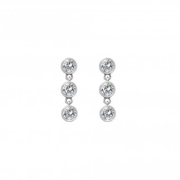 Hot Diamonds
Silver Tender White Topaz Earrings - Triple Drop