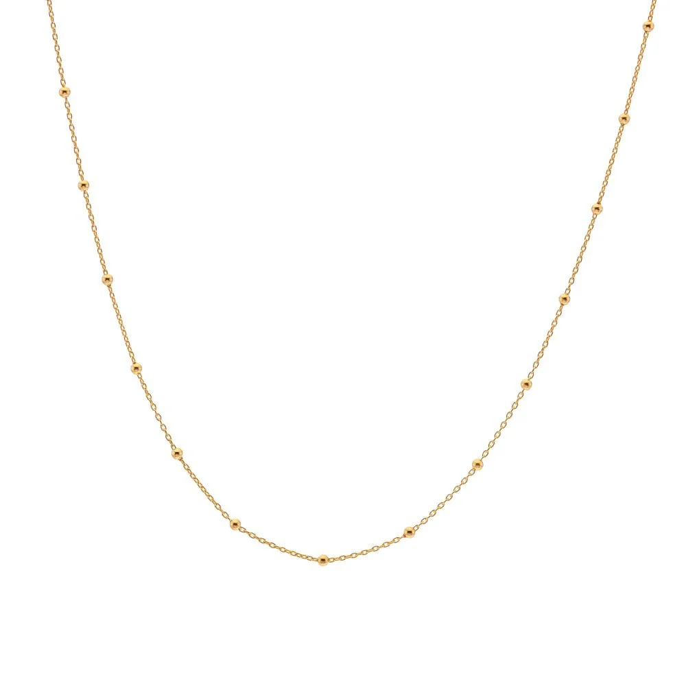 Hot Diamonds X Jac Jossa Gold Embrace Beaded Cable Chain