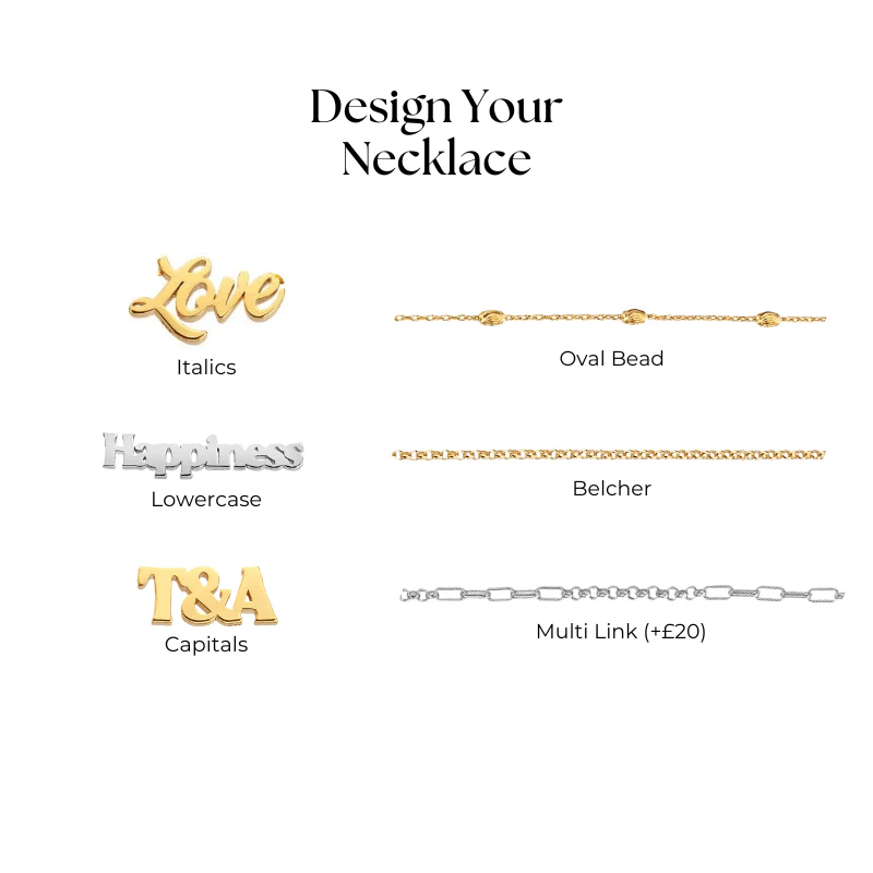 Hot Diamonds x Tasha Ghouri Personalised Necklaces - Image 3