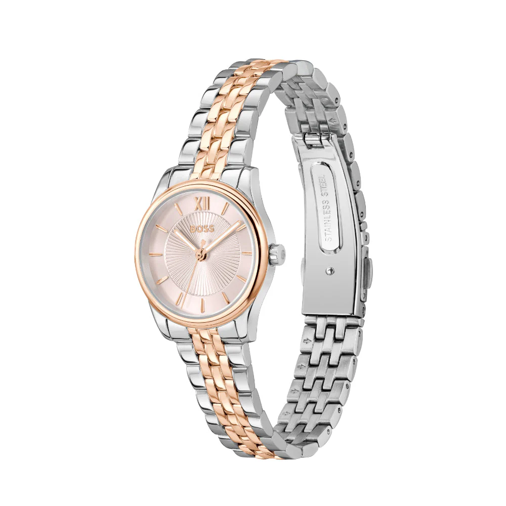 Boss Bi-Colour Graceful Mina Carnation IP and Stainless Steel Watch - Image 4