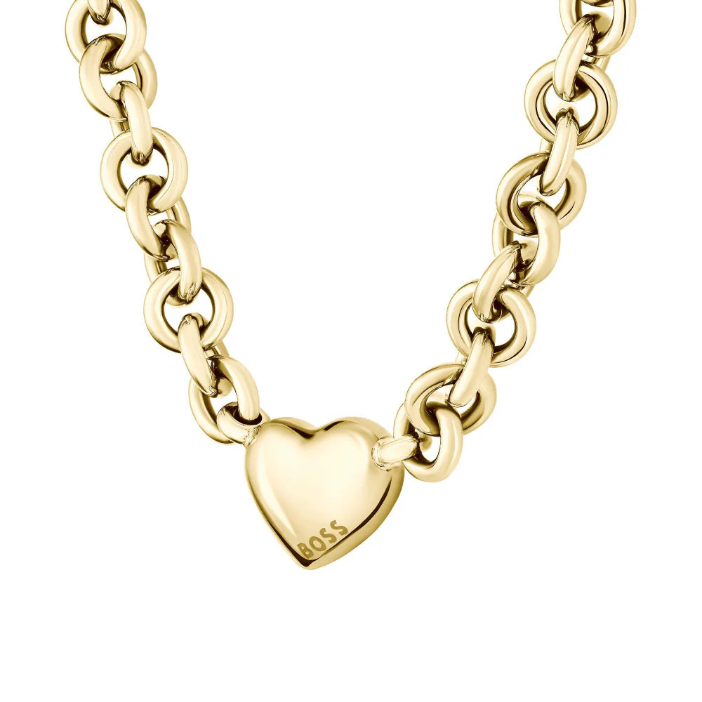 Boss Gold Honey Love Ladies IP Necklace