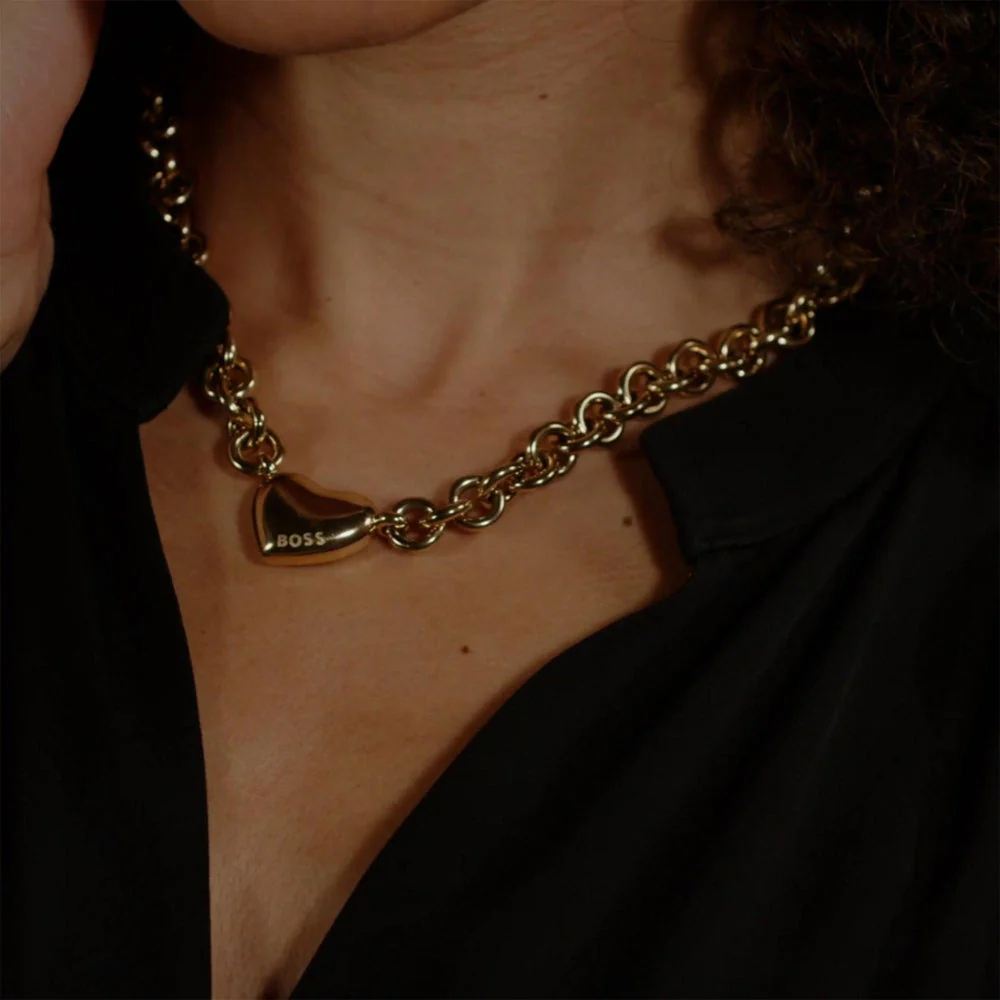 Boss Gold Honey Love Ladies IP Necklace - Image 2