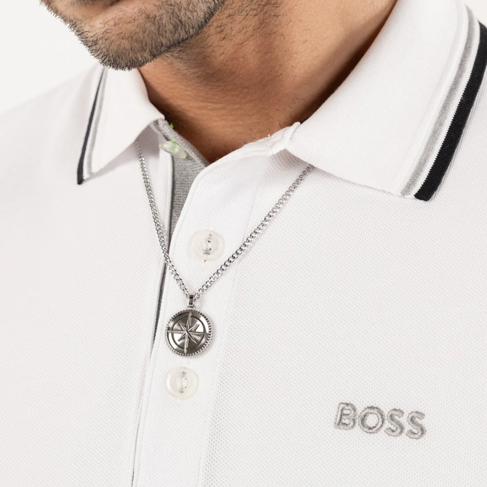 Boss Silver North Stainless Steel Necklace - Image 2