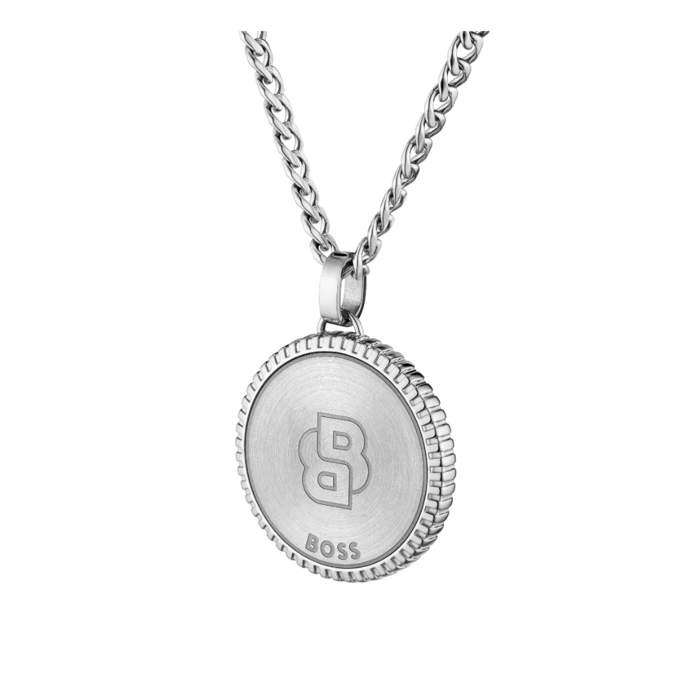 Boss Silver North Stainless Steel Necklace - Image 3