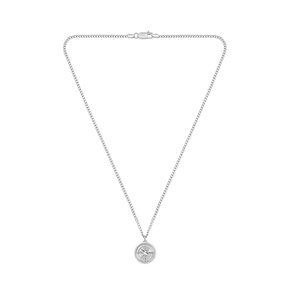 Boss Silver North Stainless Steel Necklace - Image 5