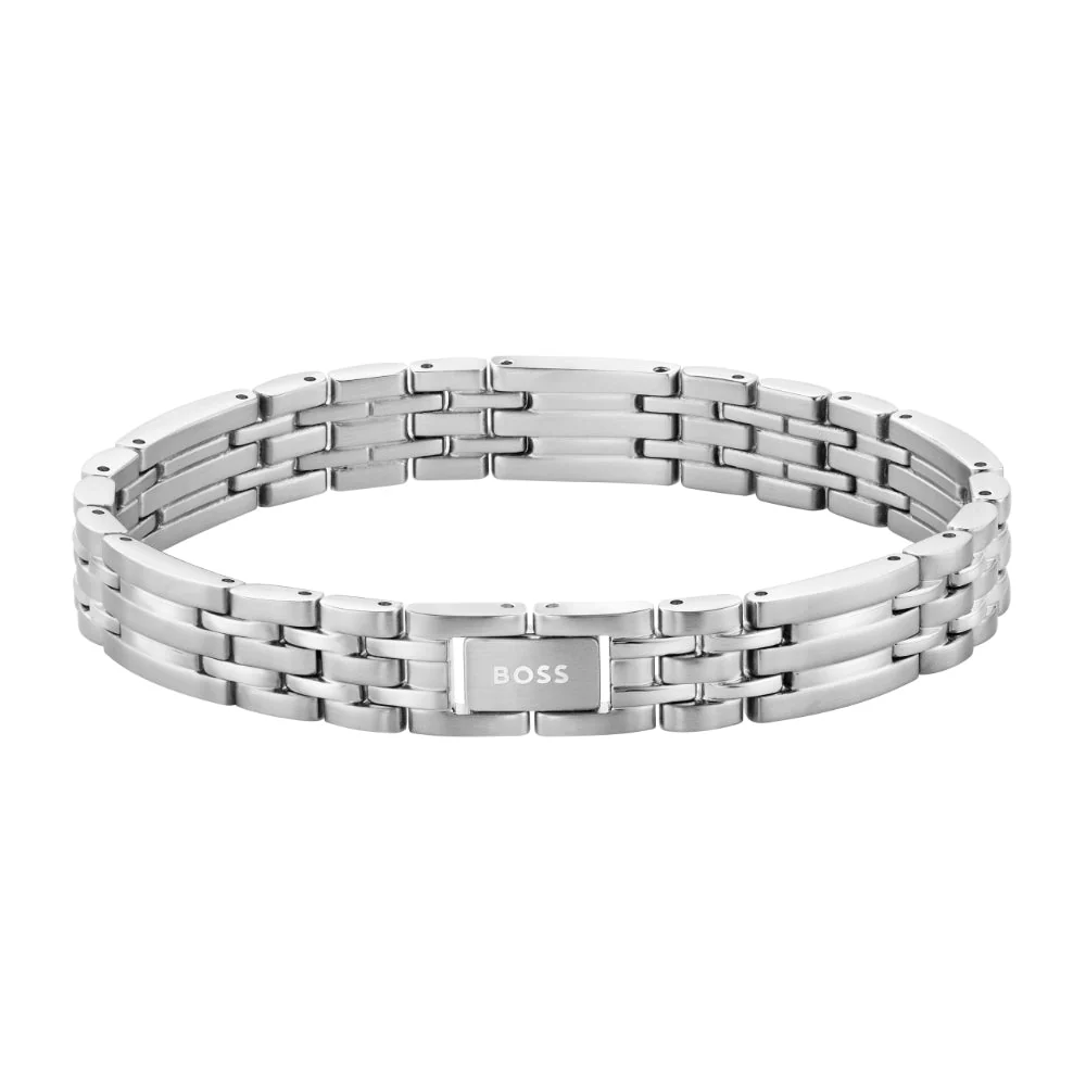 Boss Silver Wesley Stainless Steel Bracelet
