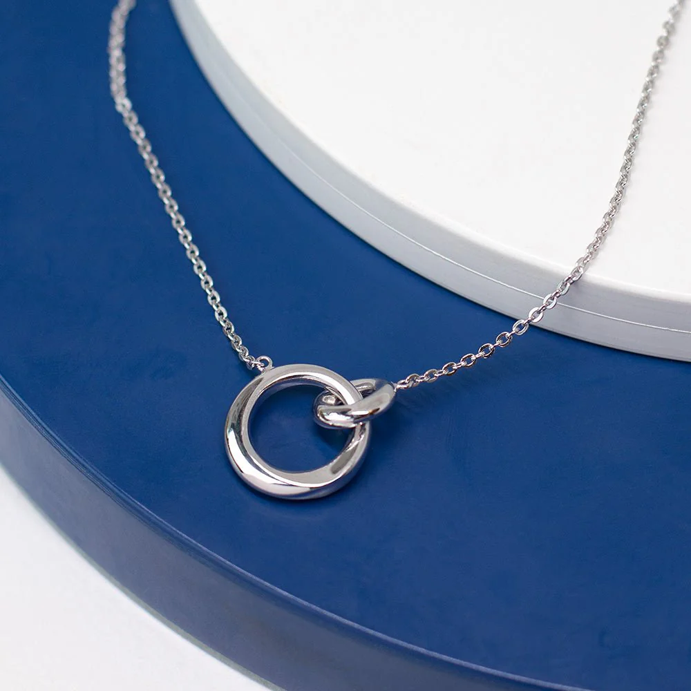 Kit Heath Silver Bevel Cirque Link Necklace - Image 2