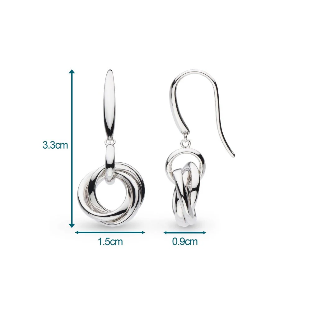 Kit Heath Bevel Trilogy Link Drop Earrings - Image 3