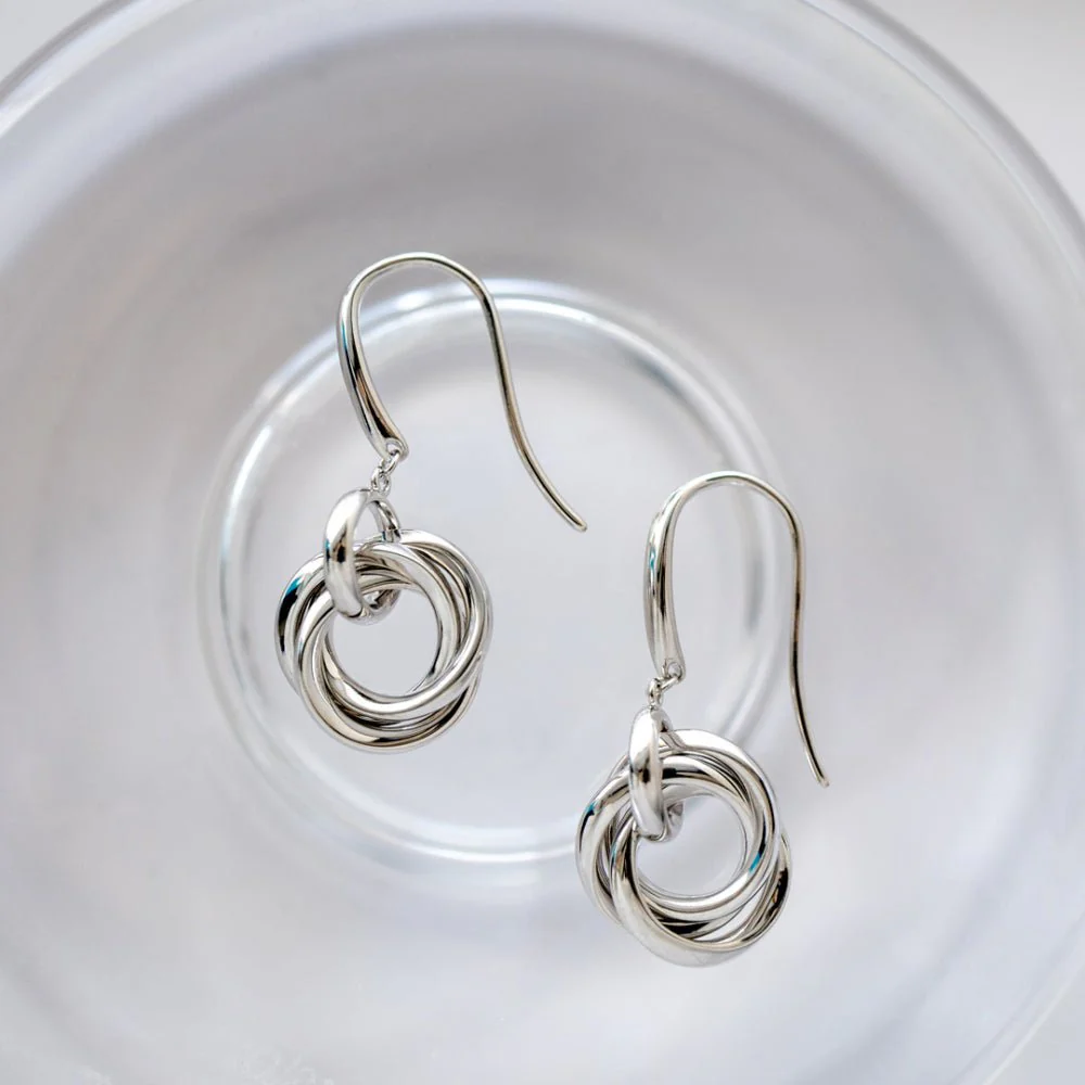 Kit Heath Bevel Trilogy Link Drop Earrings - Image 4
