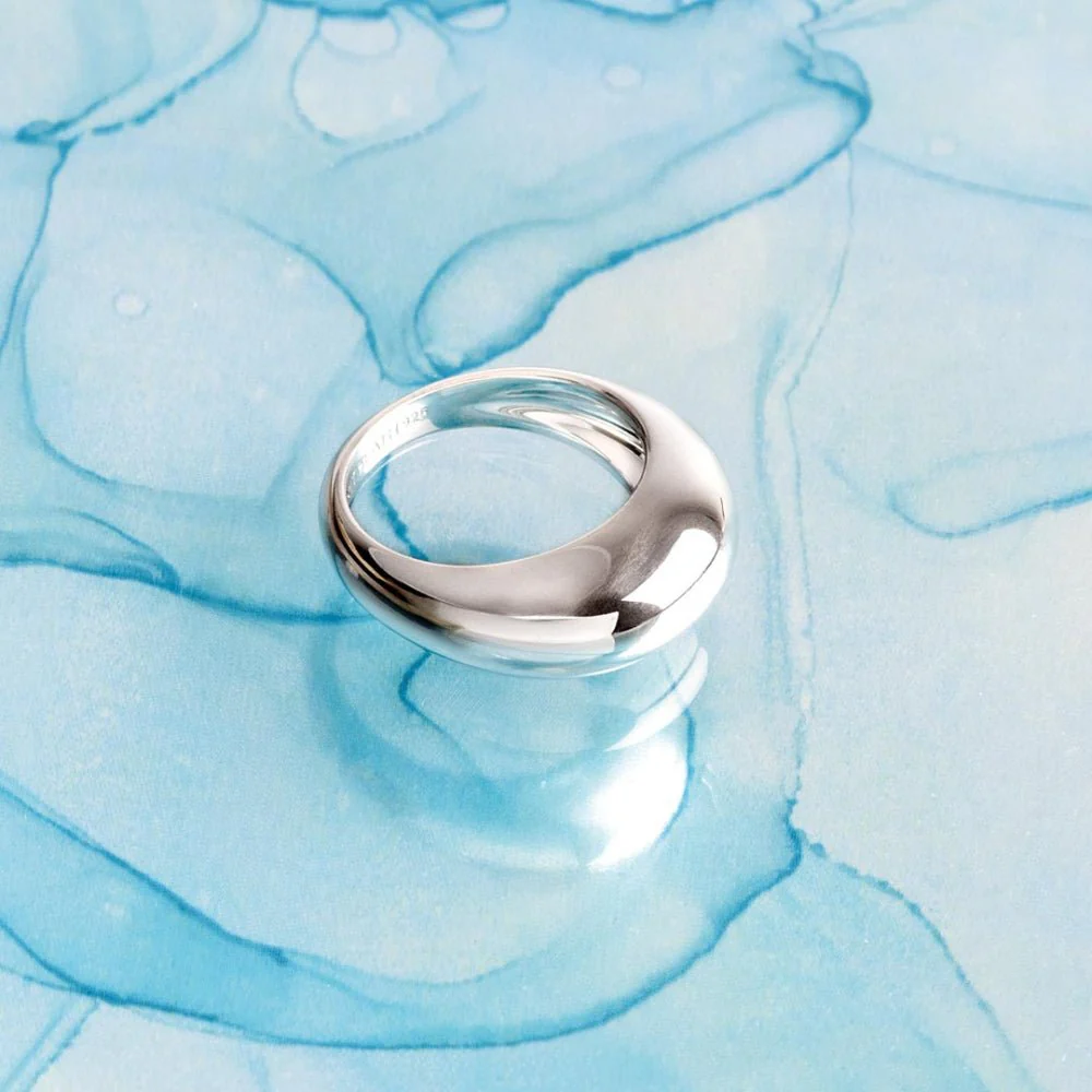 Kit Heath Coast Pebble Smooth Grande Ring - Image 4