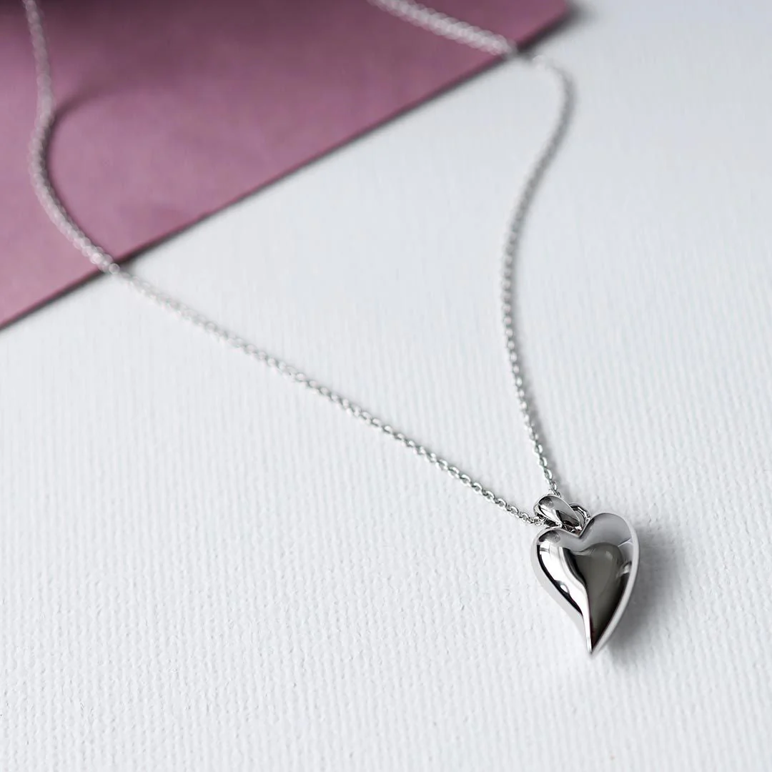 Kit Heath Silver Desire Lust Midi Heart Necklace - Image 3