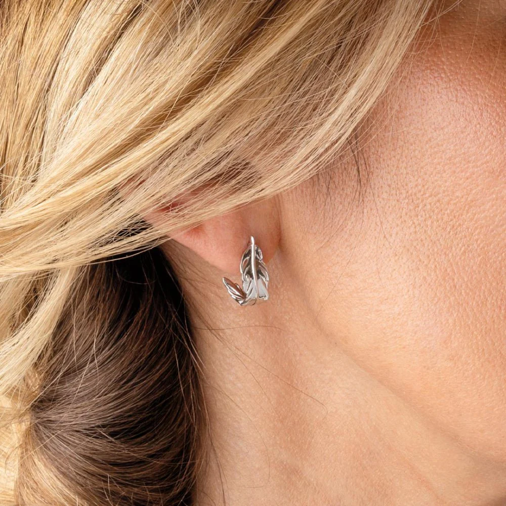 Kit Heath Feather Wisp Hoop Earrings - Image 2