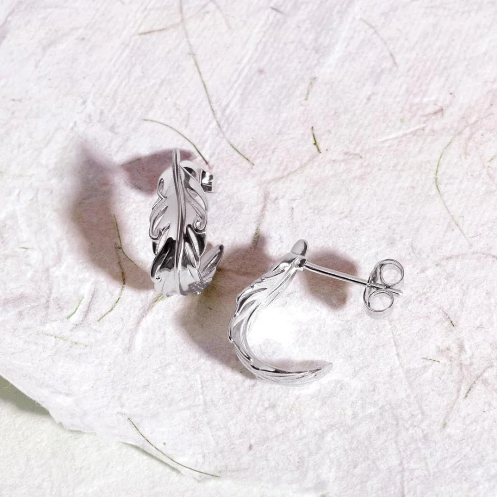 Kit Heath Feather Wisp Hoop Earrings - Image 4