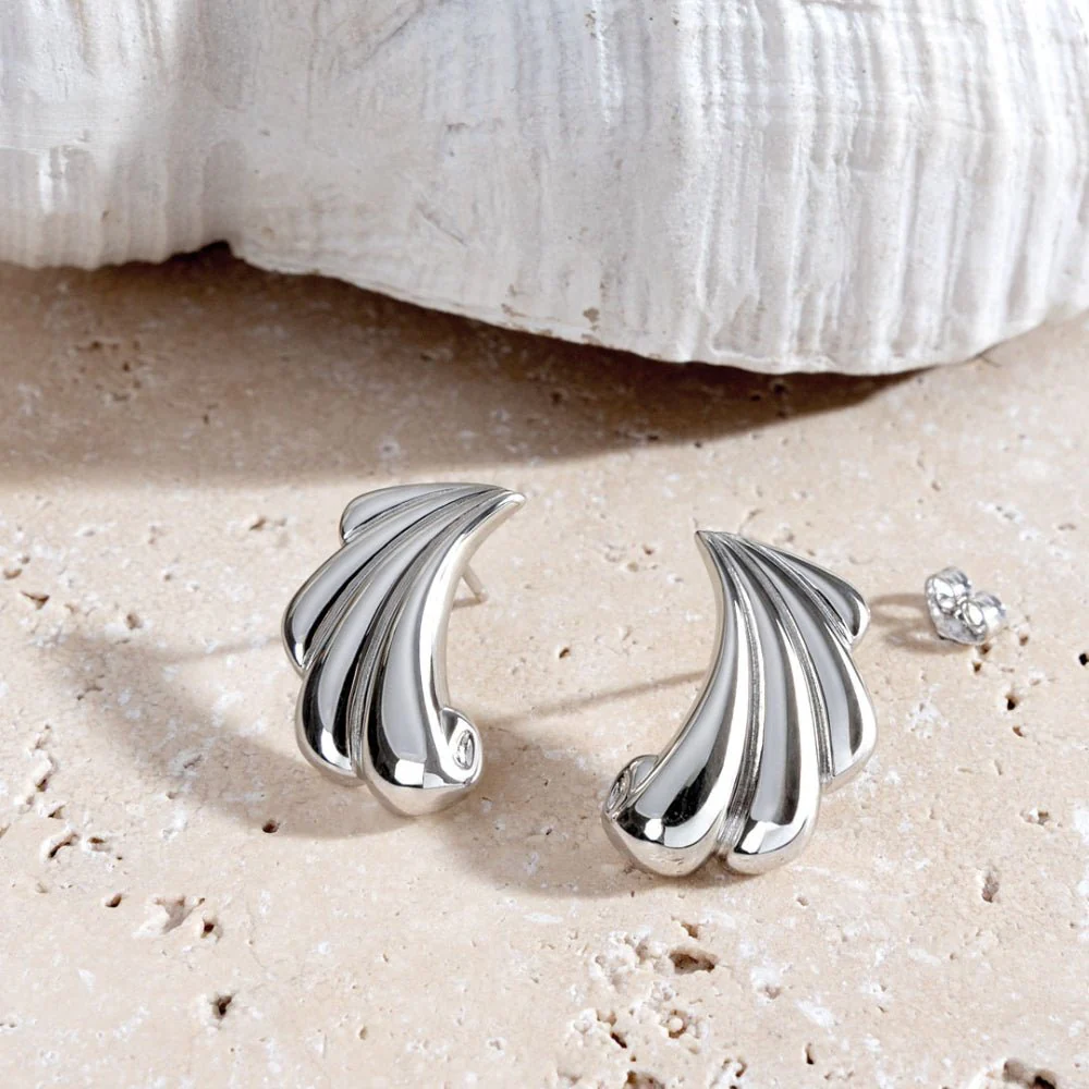 Kit Heath Oceane Shell Echo Grande Stud Earrings - Image 3