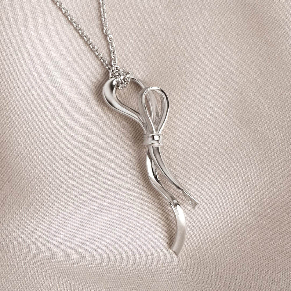 Kit Heath Serenity Ribbon Bow Loop Necklace - Image 3