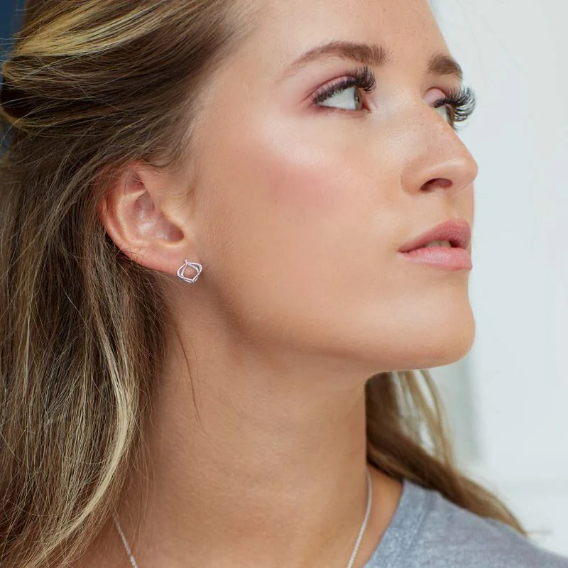 Kit Heath Silver Alicia Petite Stud Earrings - Image 2