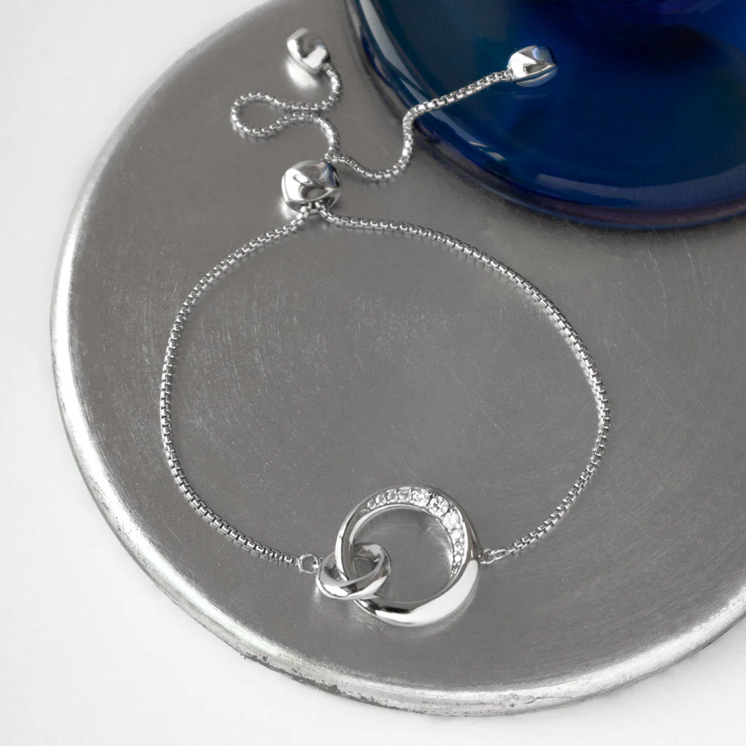 Kit Heath Silver Bevel Cirque Pave Toggle Bracelet - Image 3