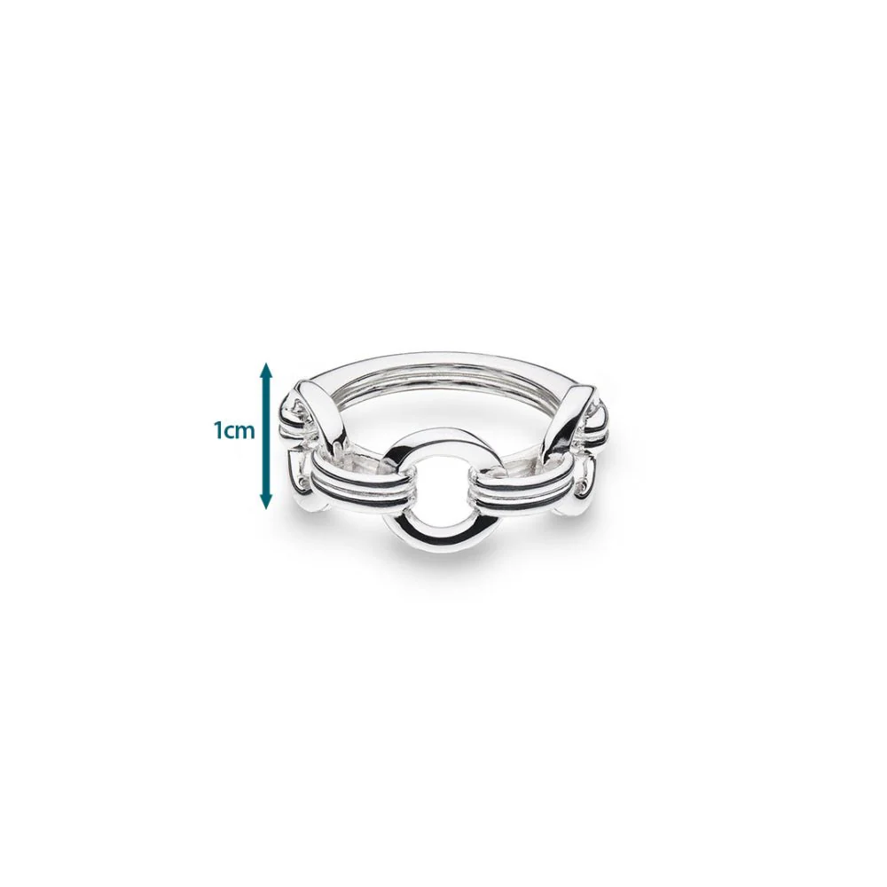 Kit Heath Silver Bevel Unity Ring - Image 3