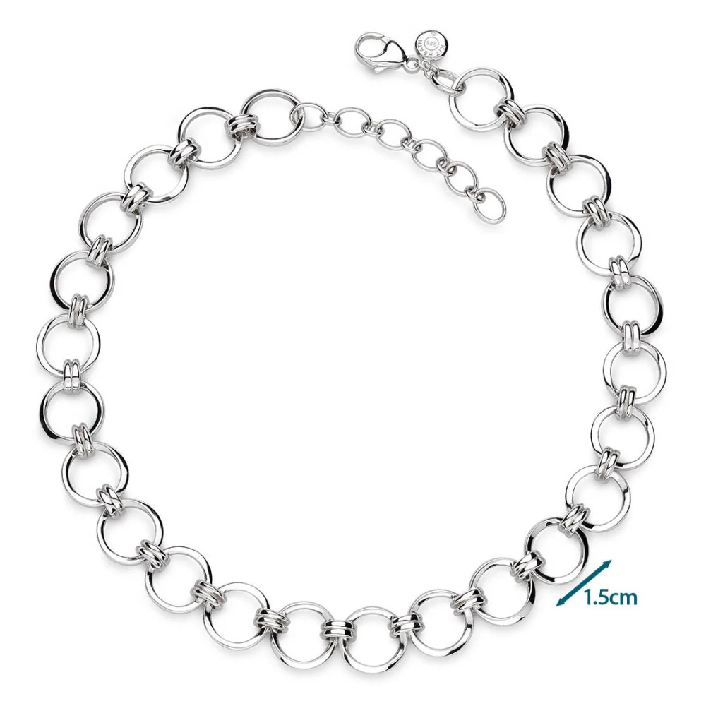 Kit Heath Silver Bevel Unity Statemen Necklace - Image 3
