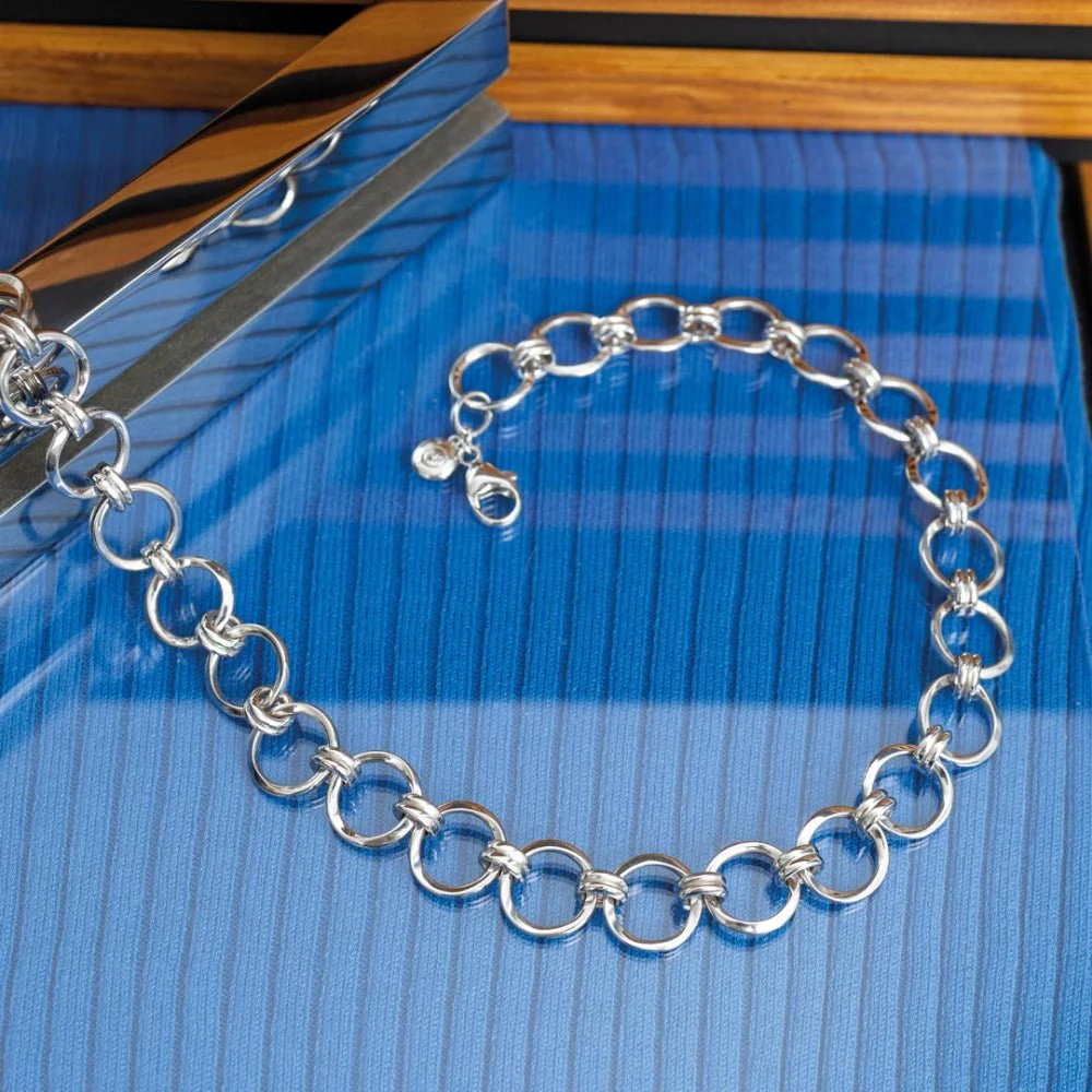 Kit Heath Silver Bevel Unity Statemen Necklace - Image 4
