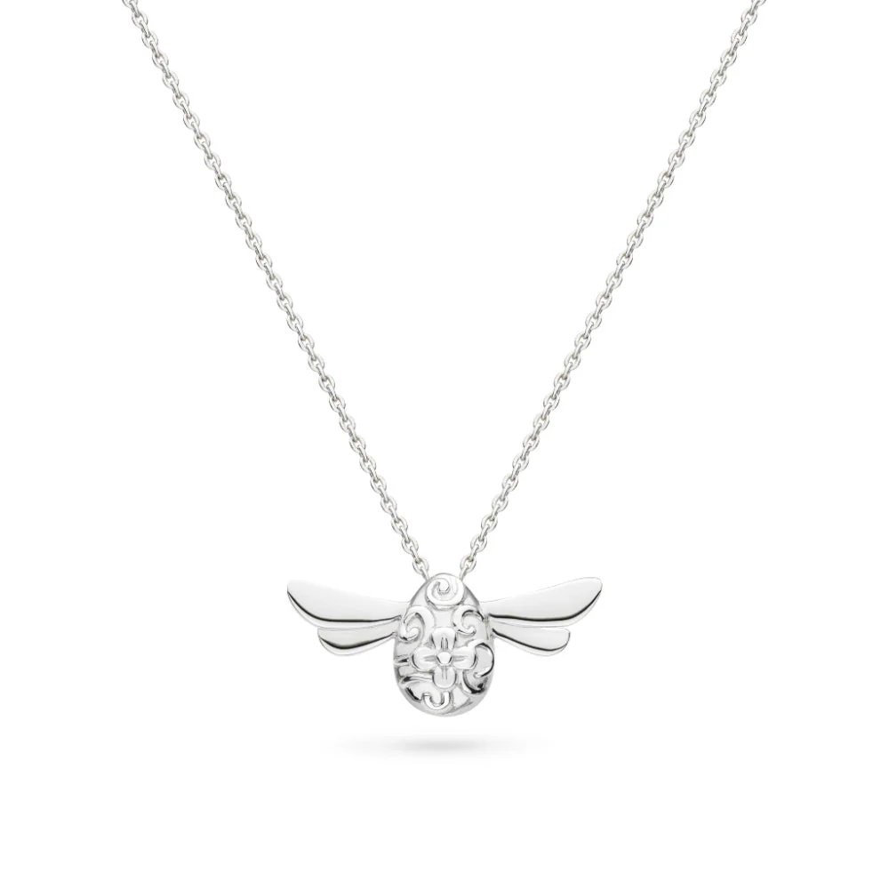 Kit Heath Silver Blossom Flyte Honey Bee RP Midi 18" Necklace
