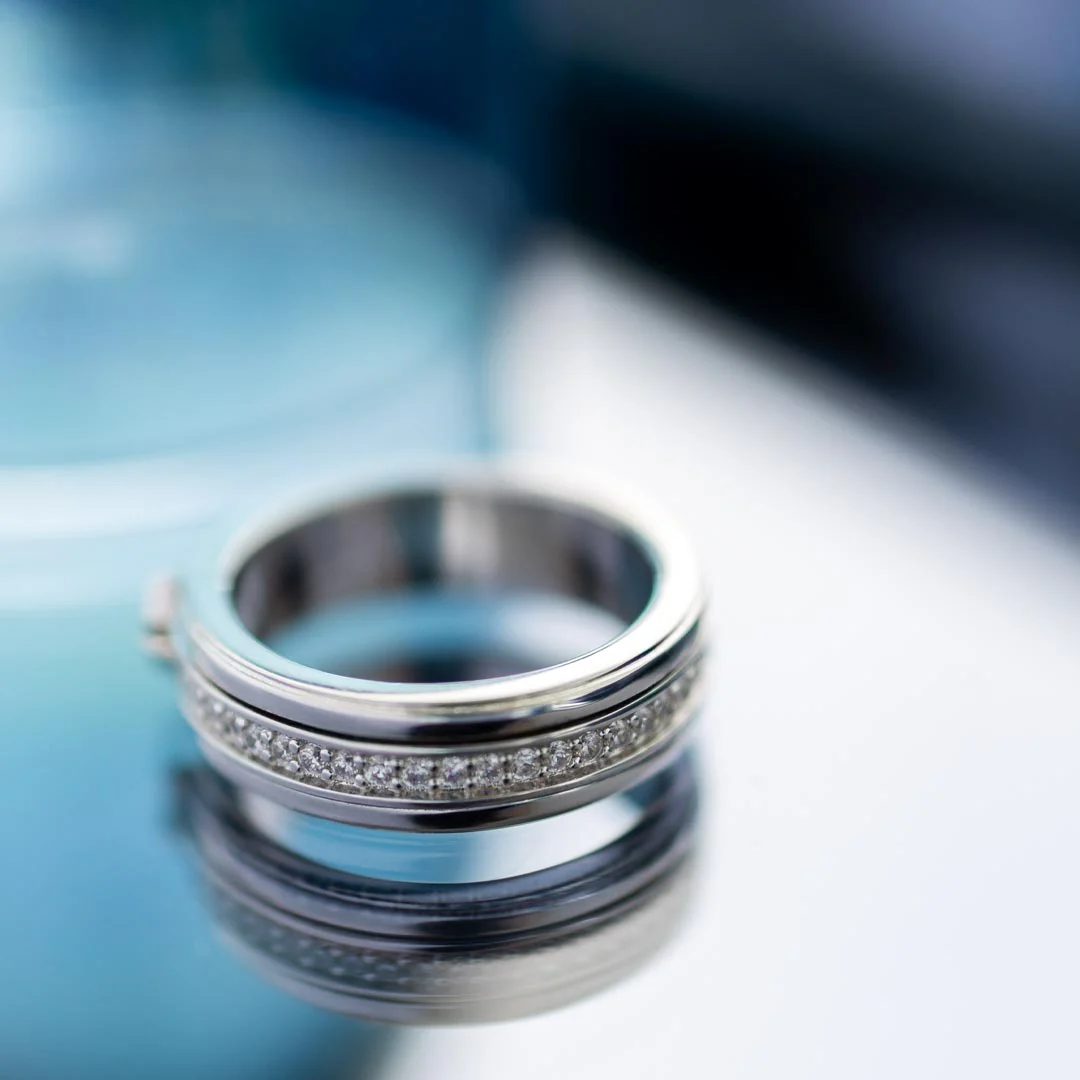 Kit Heath Silver Celeste Astoria Starburst Spinning Ring - Image 4