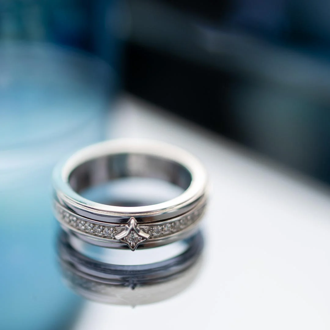 Kit Heath Silver Celeste Astoria Starburst Spinning Ring - Image 5