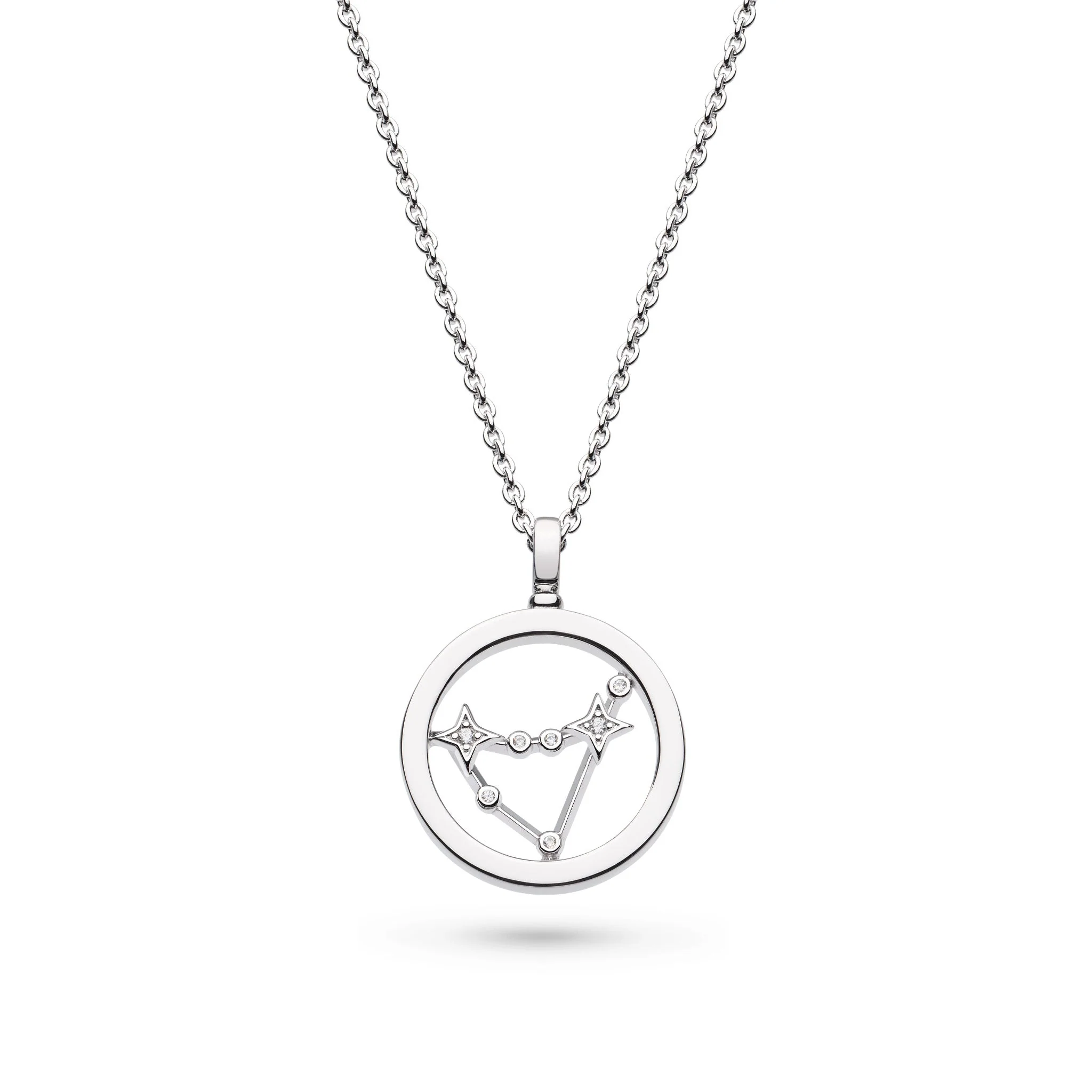 Kit Heath Silver Celeste Constellation Zodiac Necklace - Image 4