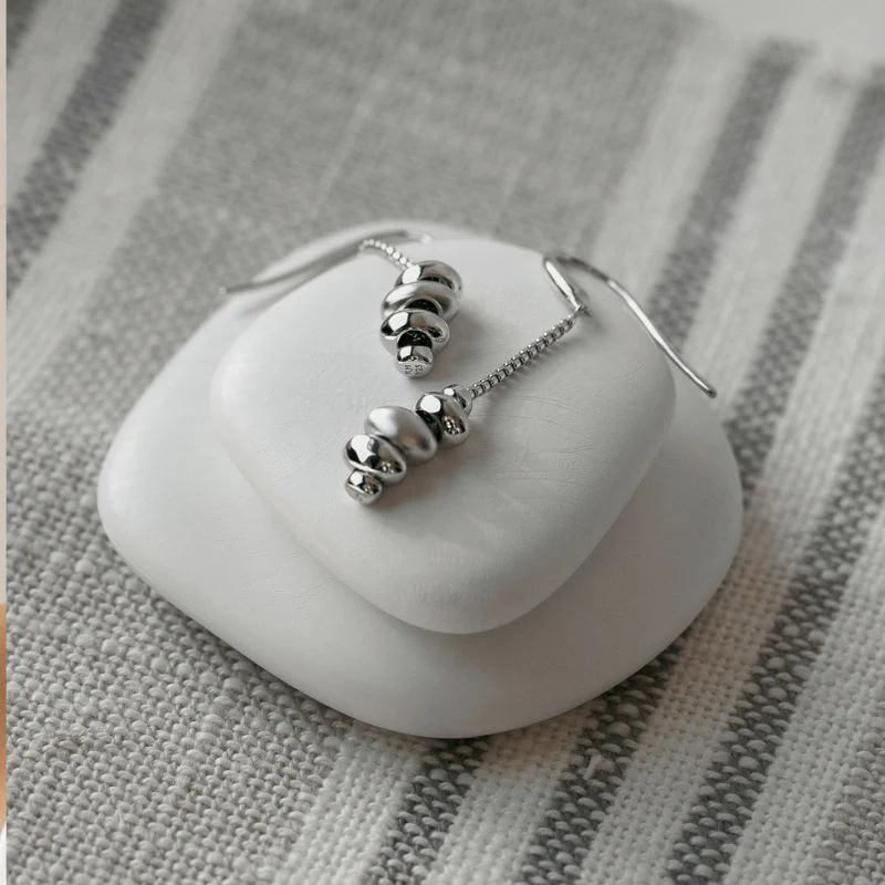 Kit Heath Silver Coast Tumble Drop Earrings - Image 2