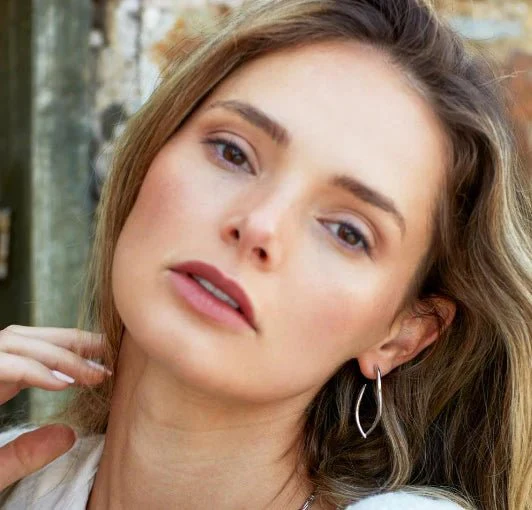 Kit Heath Silver Entwine Twist Link Grande Hoop Earrings - Image 2