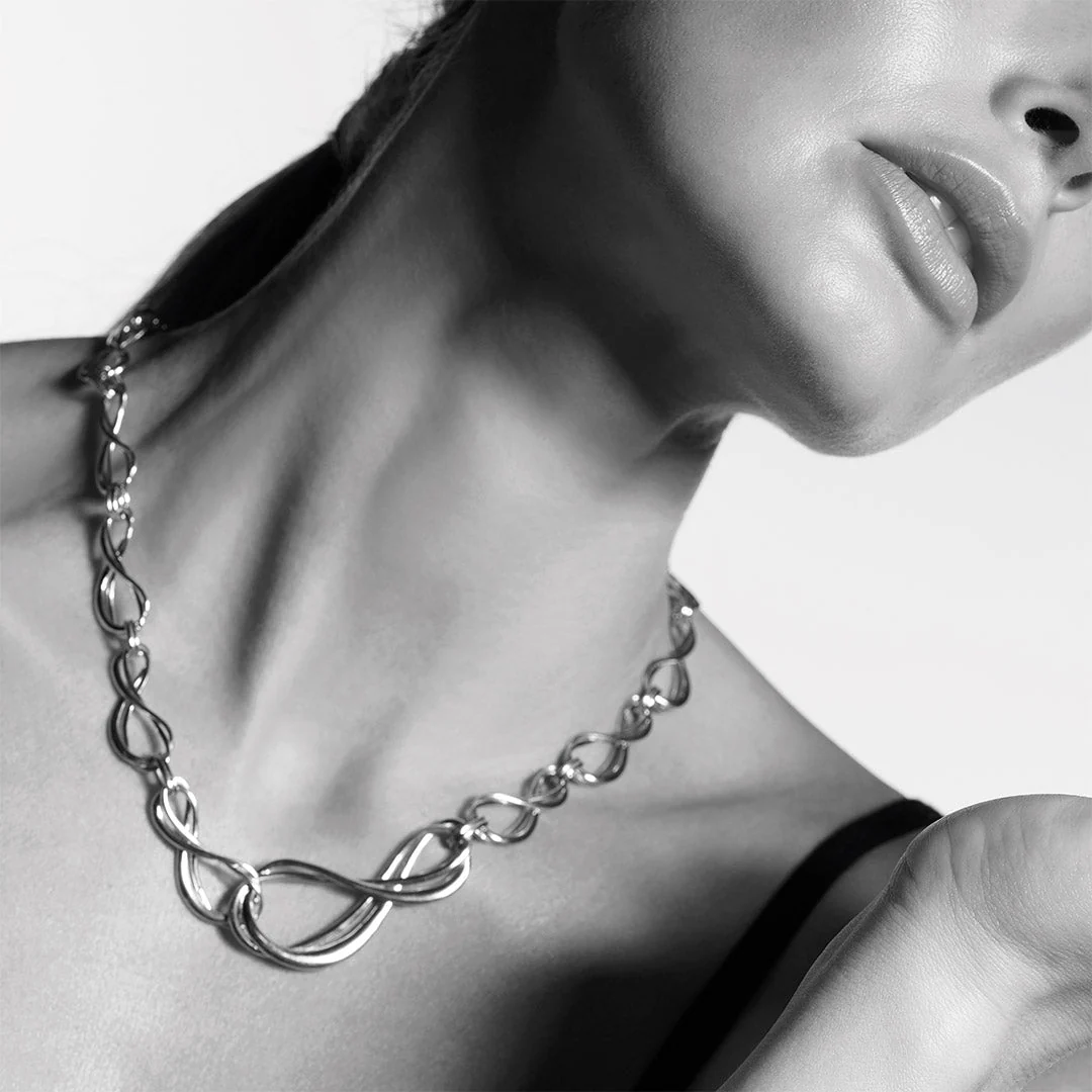 Kit Heath Silver Infinity Grande Multi Link Necklace - Image 2