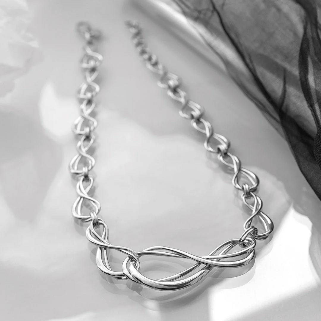 Kit Heath Silver Infinity Grande Multi Link Necklace - Image 3