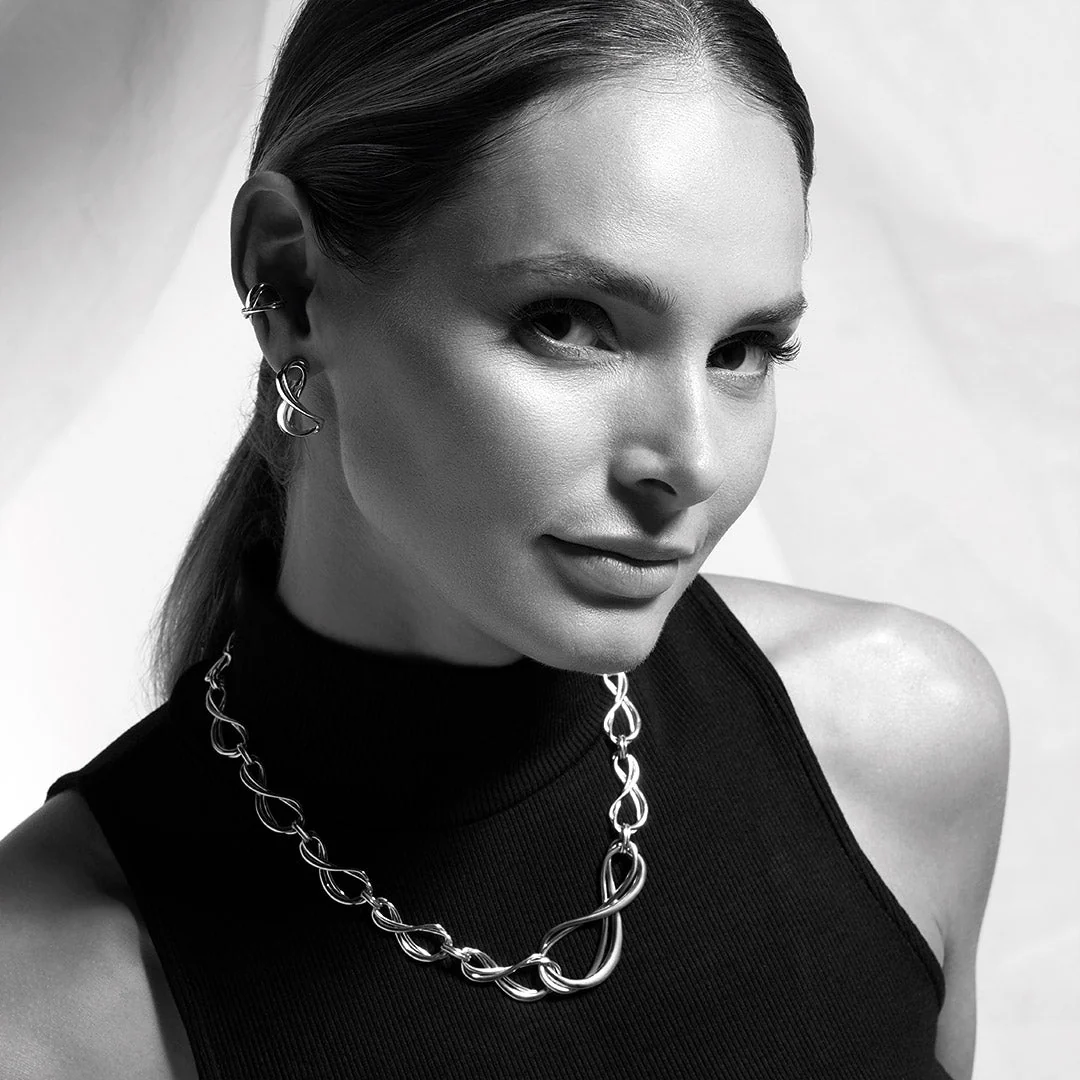 Kit Heath Silver Infinity Grande Multi Link Necklace - Image 4