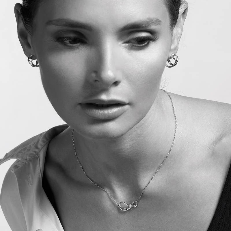 Kit Heath Silver Infinity Necklace - Image 4