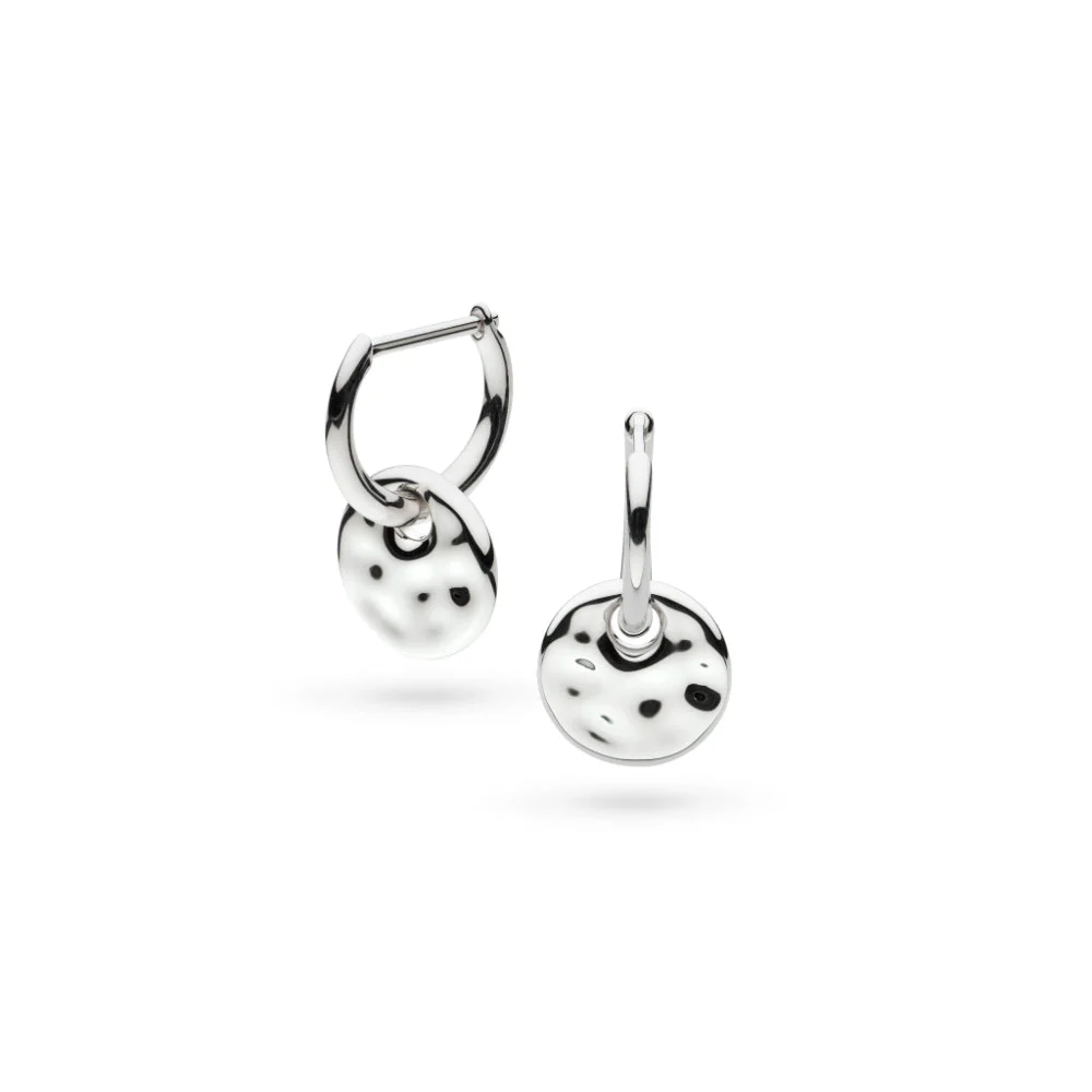 Kit Heath Silver Mirage Reflect RP Hinged Hoop Drop Earrings