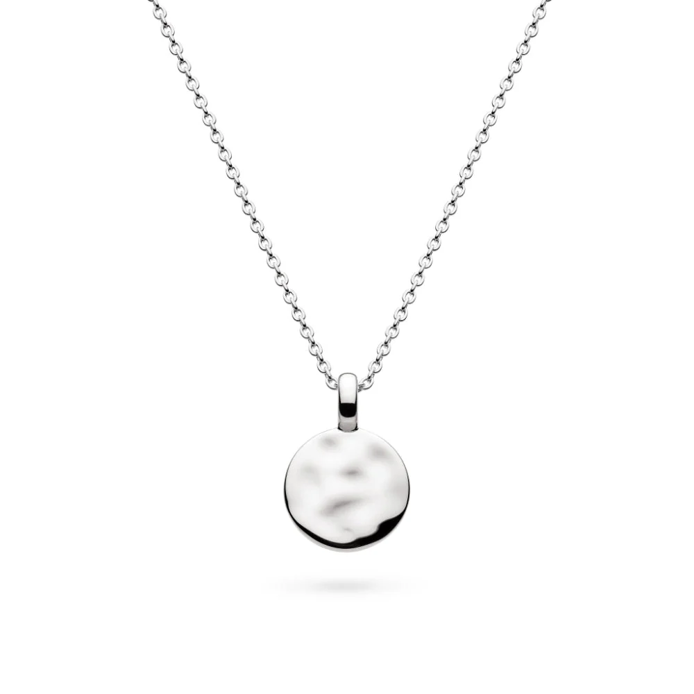Kit Heath Silver Mirage Reflect RP Round Disc Mini 18" Necklace