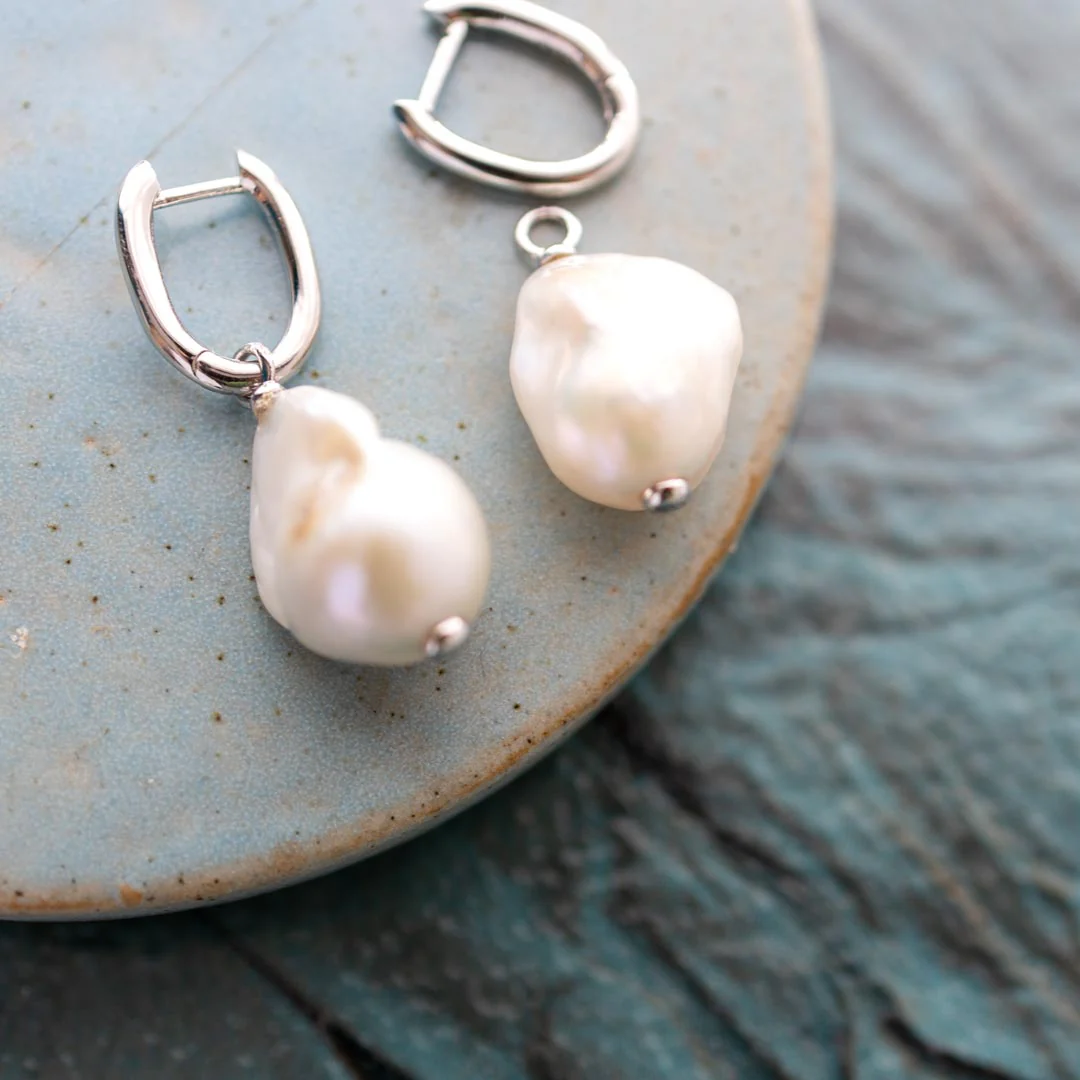 Kit Heath Silver Revival Baroque Pearl Multi Wear Earrings - Image 3