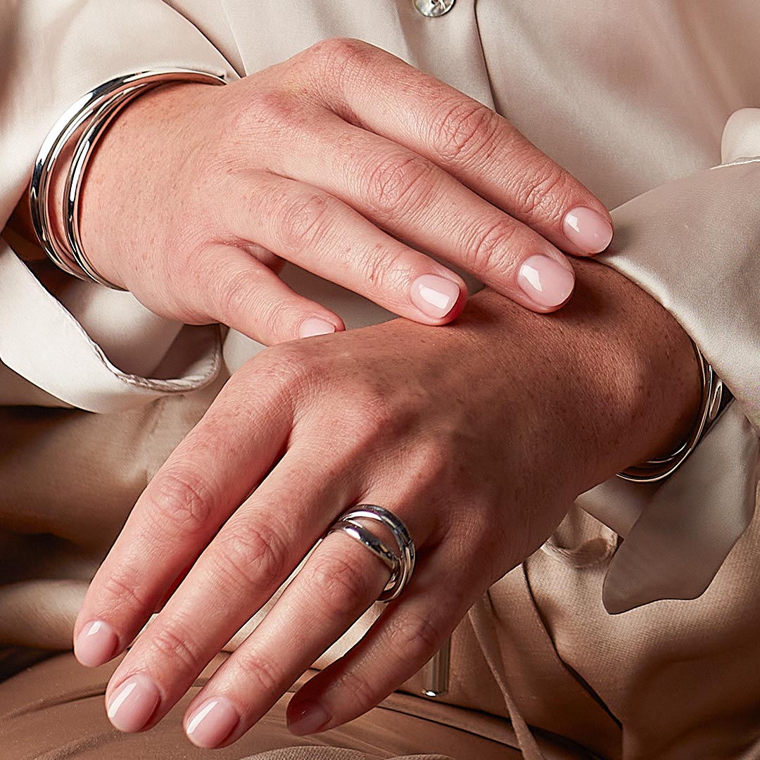 Kit Heath Silver Serenity Grande Crossover Ring - Image 2
