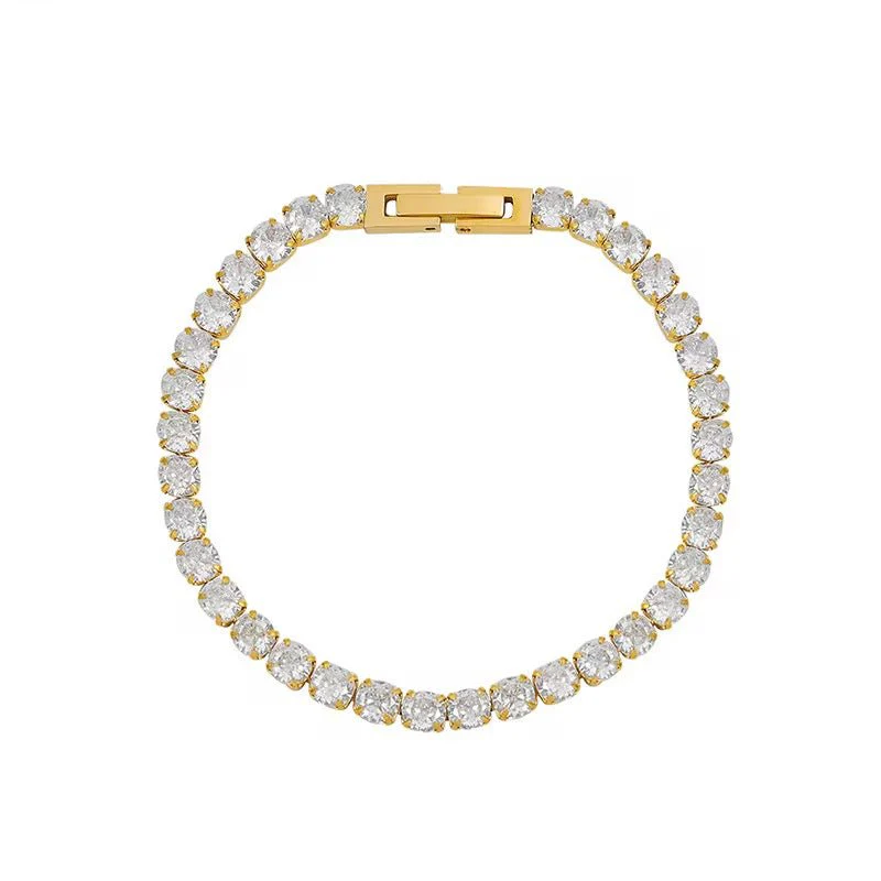 Mococo  Gold Tennis Bracelet