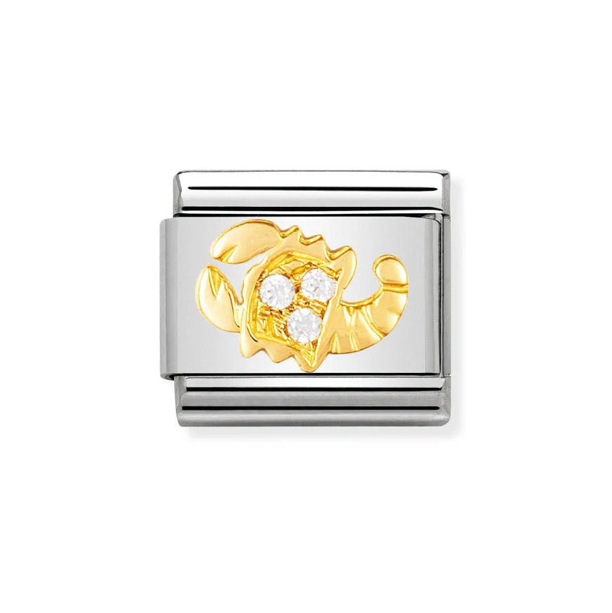 Nomination 18k Gold Classic Scorpio Cubic Zirconia Charm