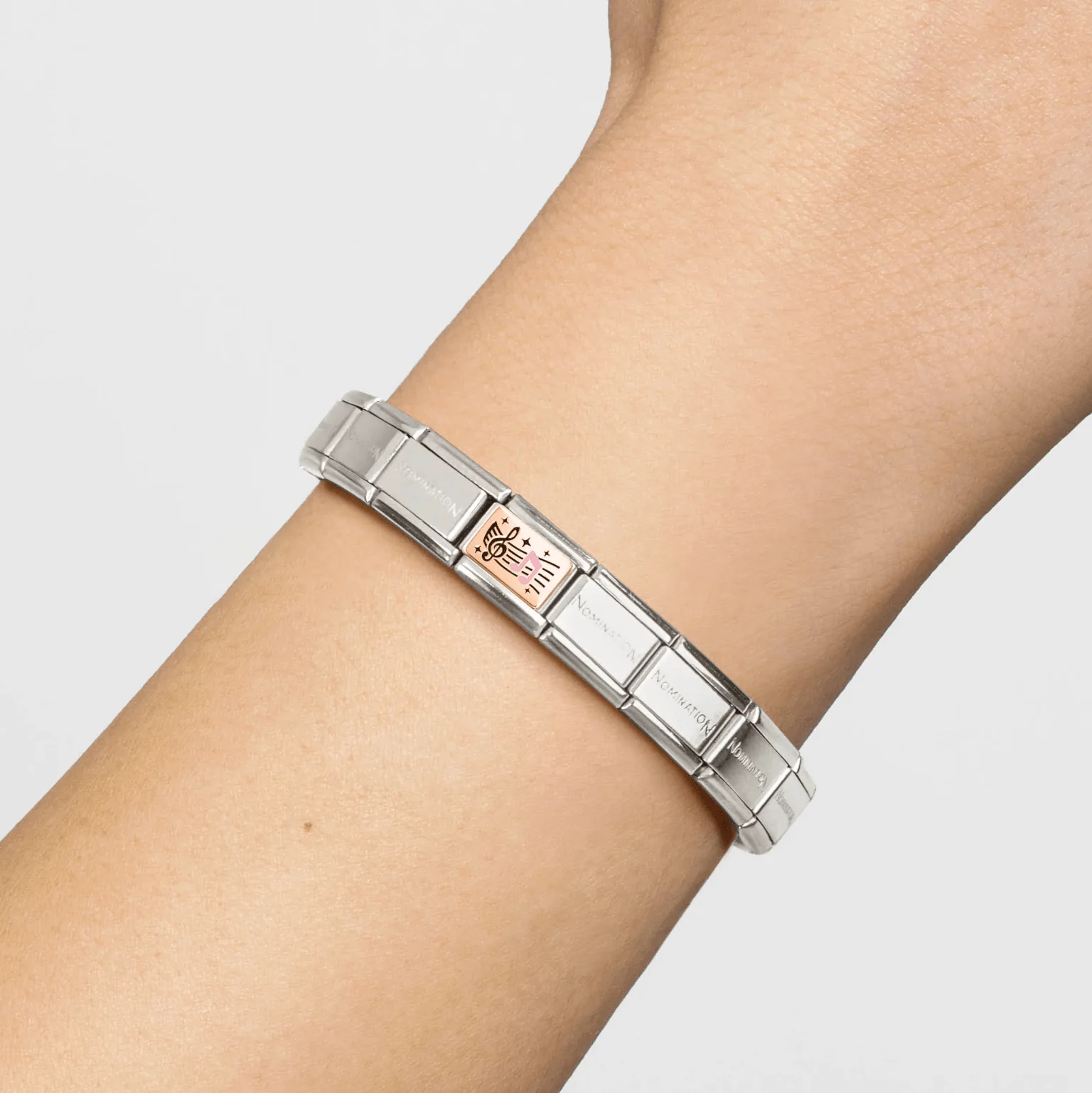 Nomination Classic Rose Gold Treble Clef and Notes Charm - Image 2