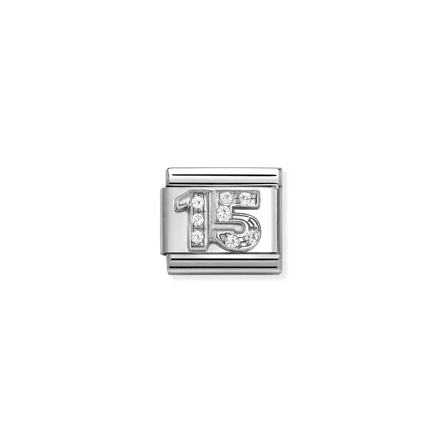 Nomination Classic Silver CZ 15 Charm