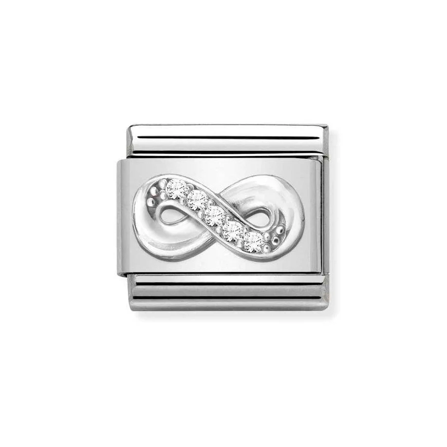 Nomination Classic Silver CZ Infinity Charm