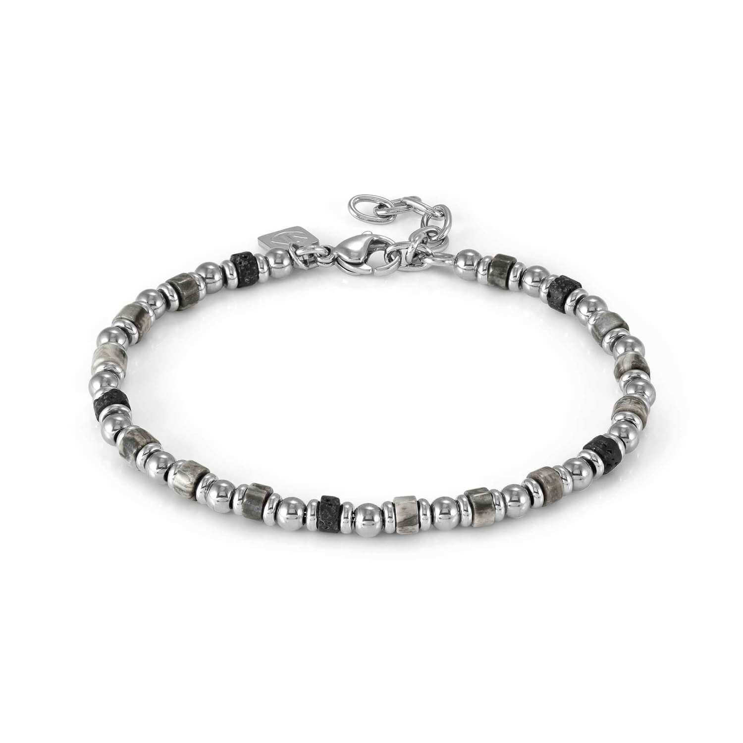 Nomination Classic Silver Instinct Labradorite and Lave Bracelet